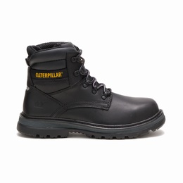 Caterpillar Fairbanks Steel Toe Work Férfi 6 Inch Bakancs Fekete, HU-Q079